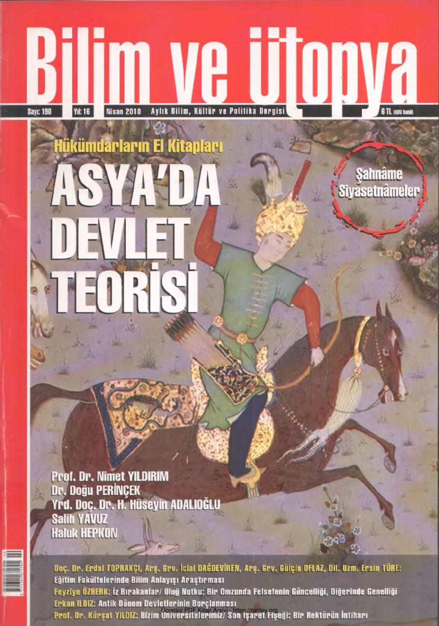 Ütopya Sayı 190 Asyada Devlet Teorisi kapak görseli