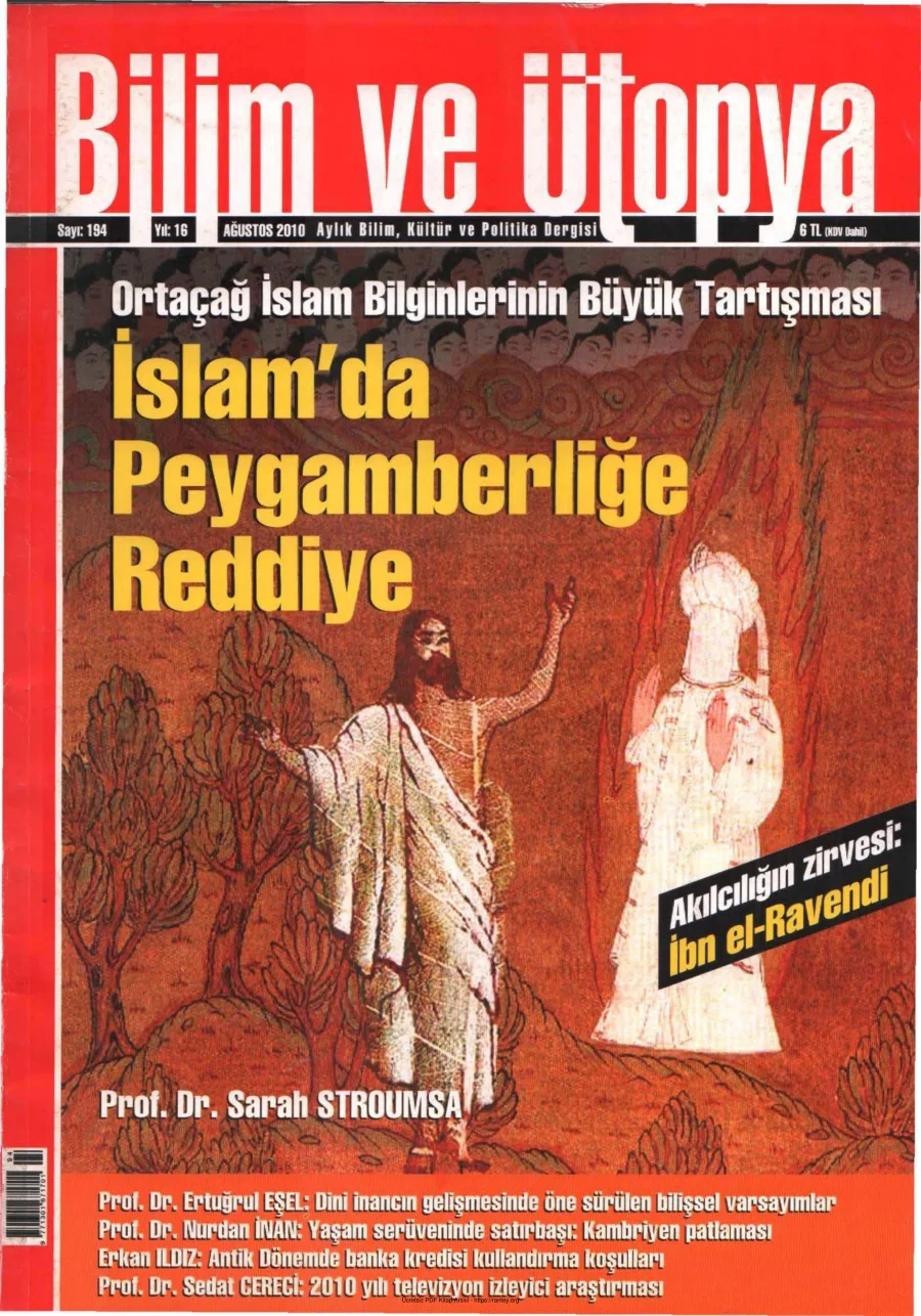 Ütopya Sayı 194 İslamda Peygamberliğe Reddiye kapak görseli