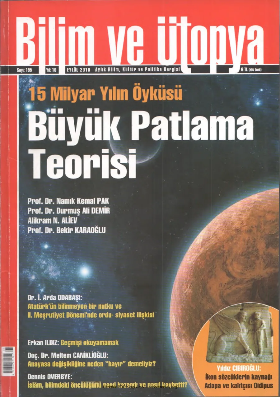 Ütopya Sayı 195 Büyük Patlama Teorisi kapak görseli