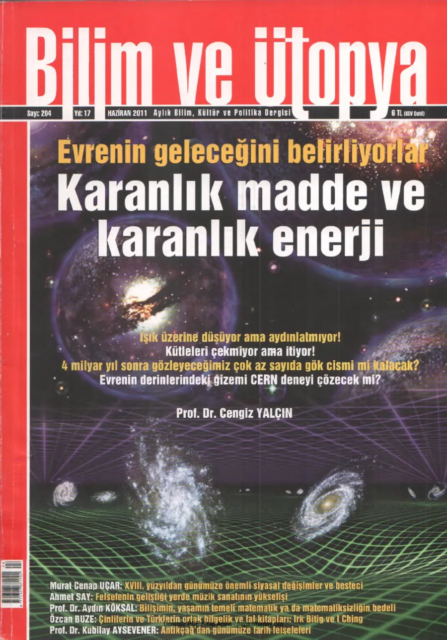 Ütopya Sayı 204 Karanlık Madde ve Karanlık Enerji kapak görseli