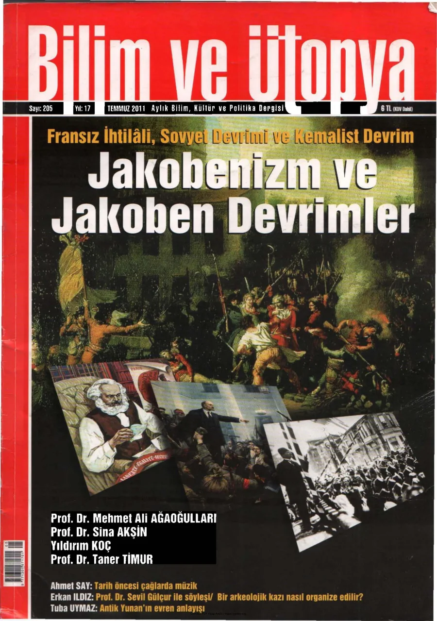 Ütopya Sayı 205 Jakobenizm ve Jakoben Devrimler kapak görseli