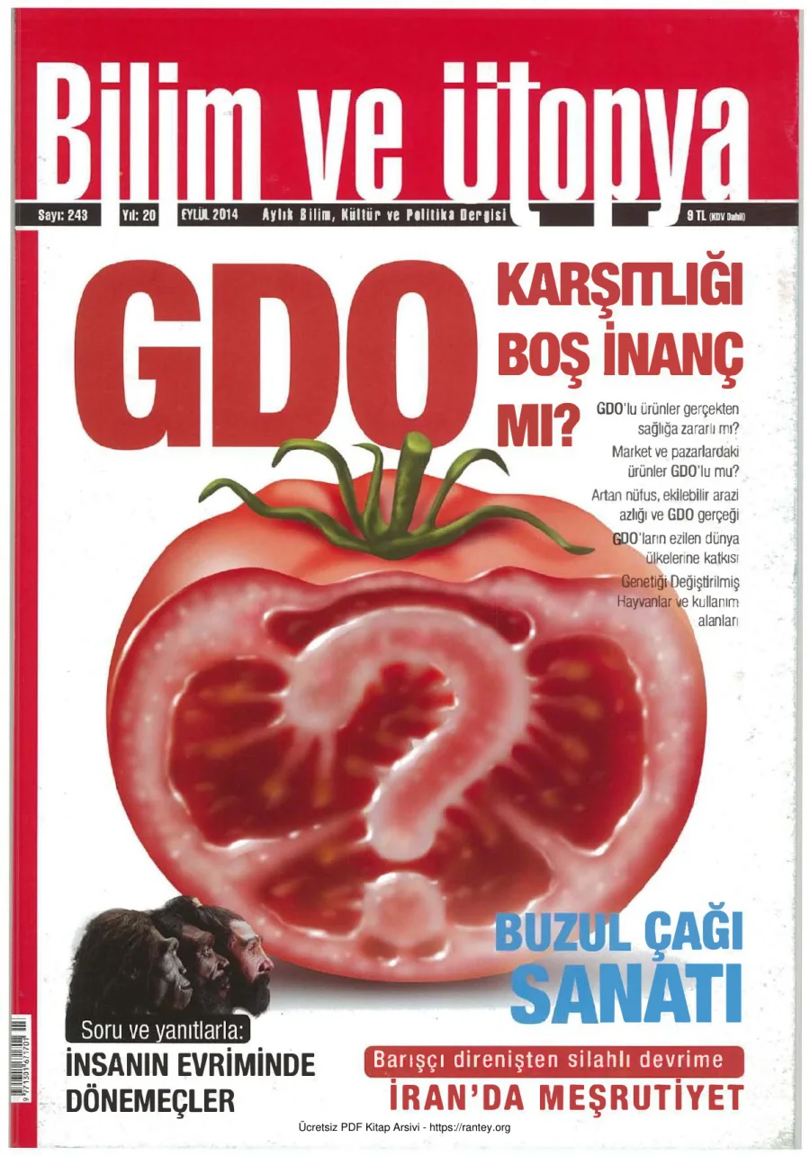 Ütopya Sayı 243 GDO kapak görseli