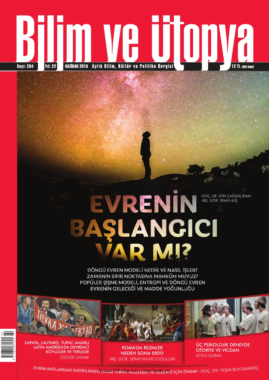 Ütopya Sayı 264 Evrenin Başlangıcı Var mı kapak görseli