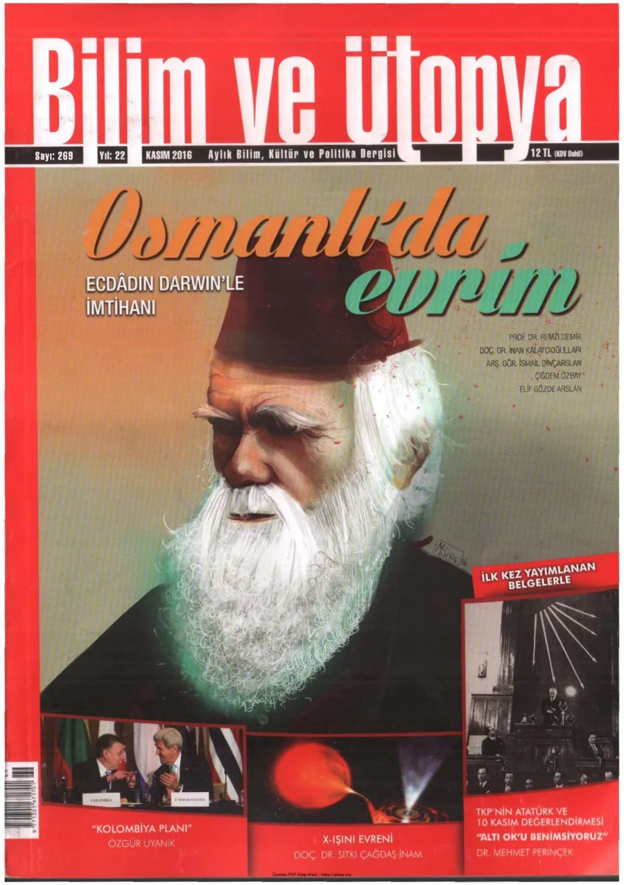 Ütopya Sayı 269 Osmanlıda Evrim kapak görseli