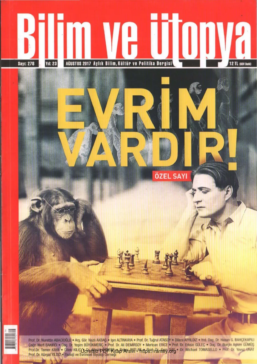 Ütopya Sayı 278 Evrim Vardır kapak görseli