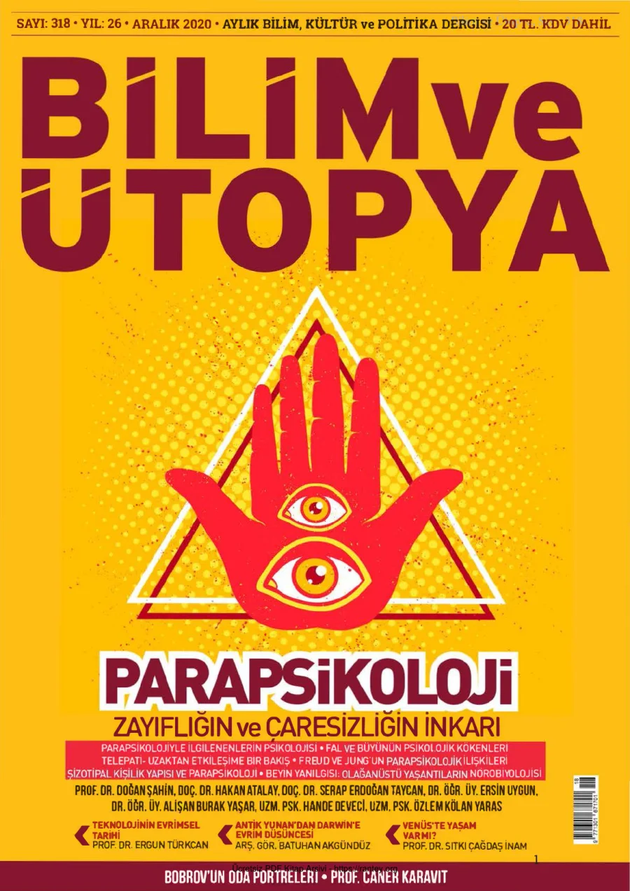 Ütopya Sayı 318 Aralık 2020 kapak görseli
