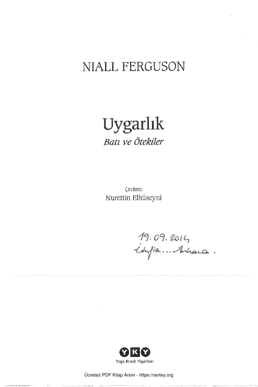 Uygarlık Batılılık ve Ötekiler kapak görseli