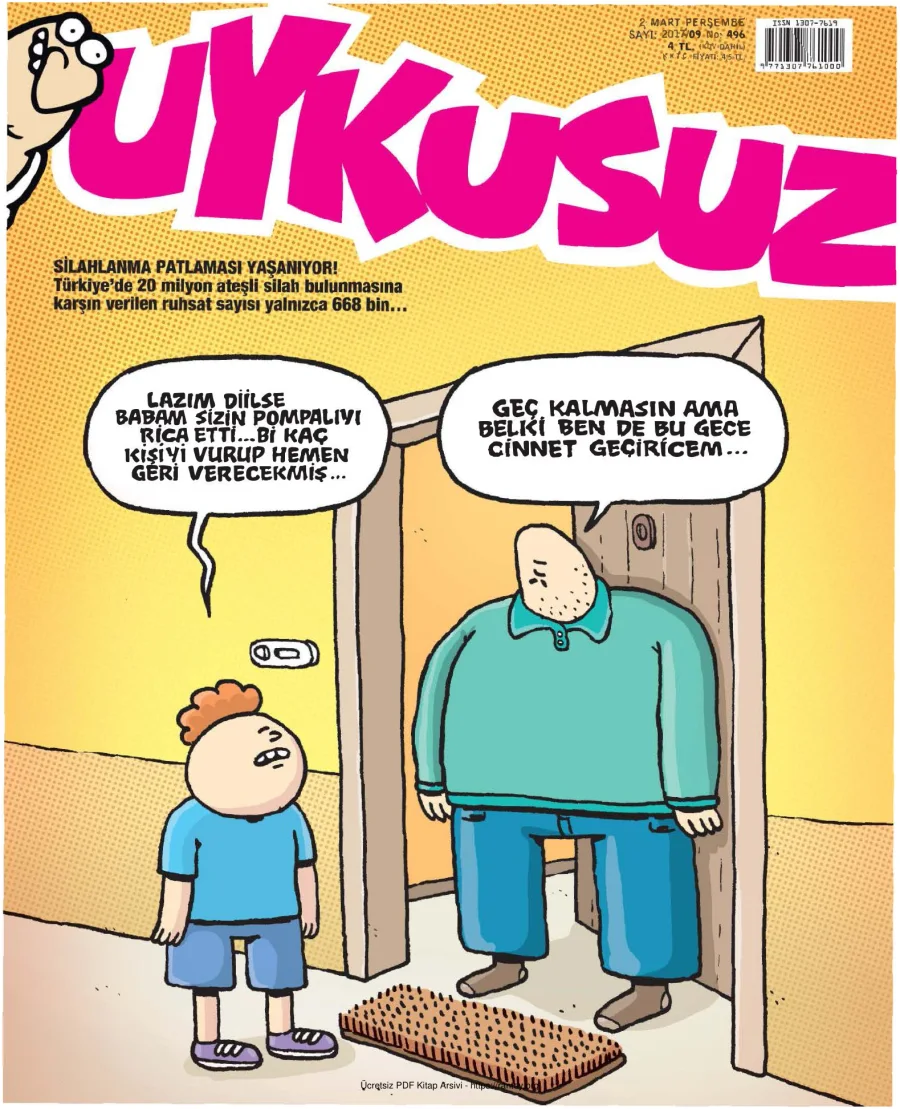 Uykusuz 2017 Sayı 496 kapak görseli