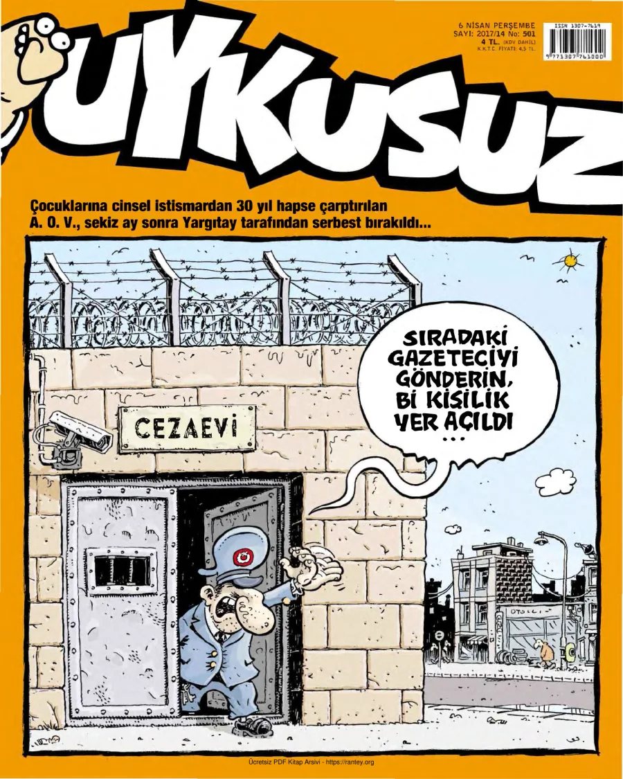 Uykusuz 2017 Sayı 501 kapak görseli