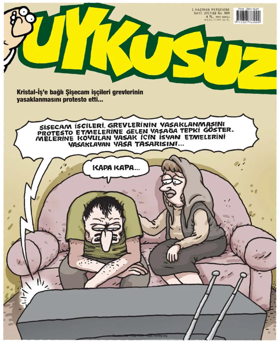 Uykusuz 2017 Sayı 509 kapak görseli
