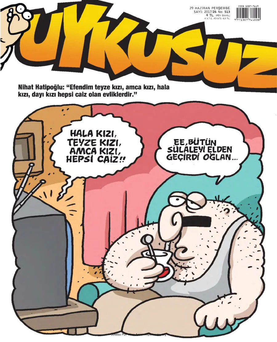 Uykusuz 2017 Sayı 513 kapak görseli