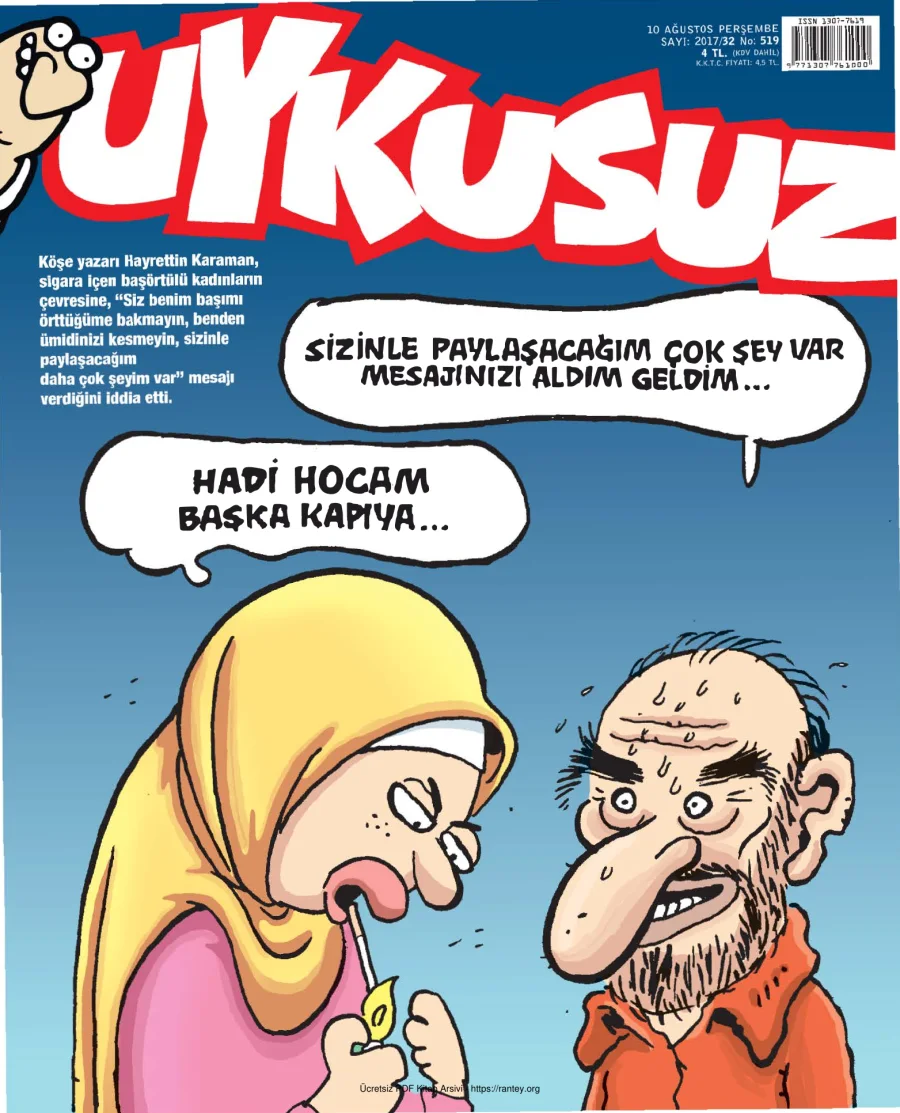 Uykusuz 2017 Sayı 519 kapak görseli