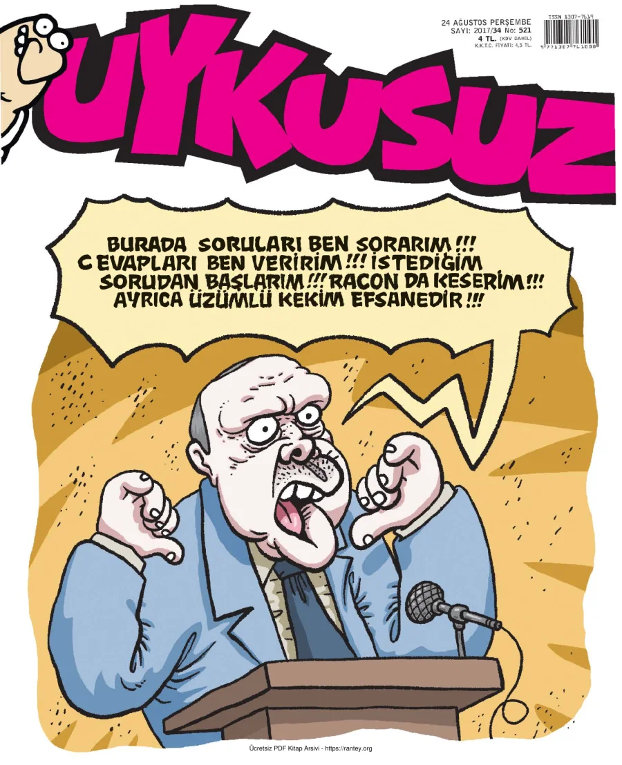 Uykusuz 2017 Sayı 521 kapak görseli