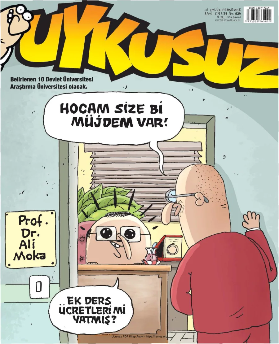 Uykusuz 2017 Sayı 526 kapak görseli