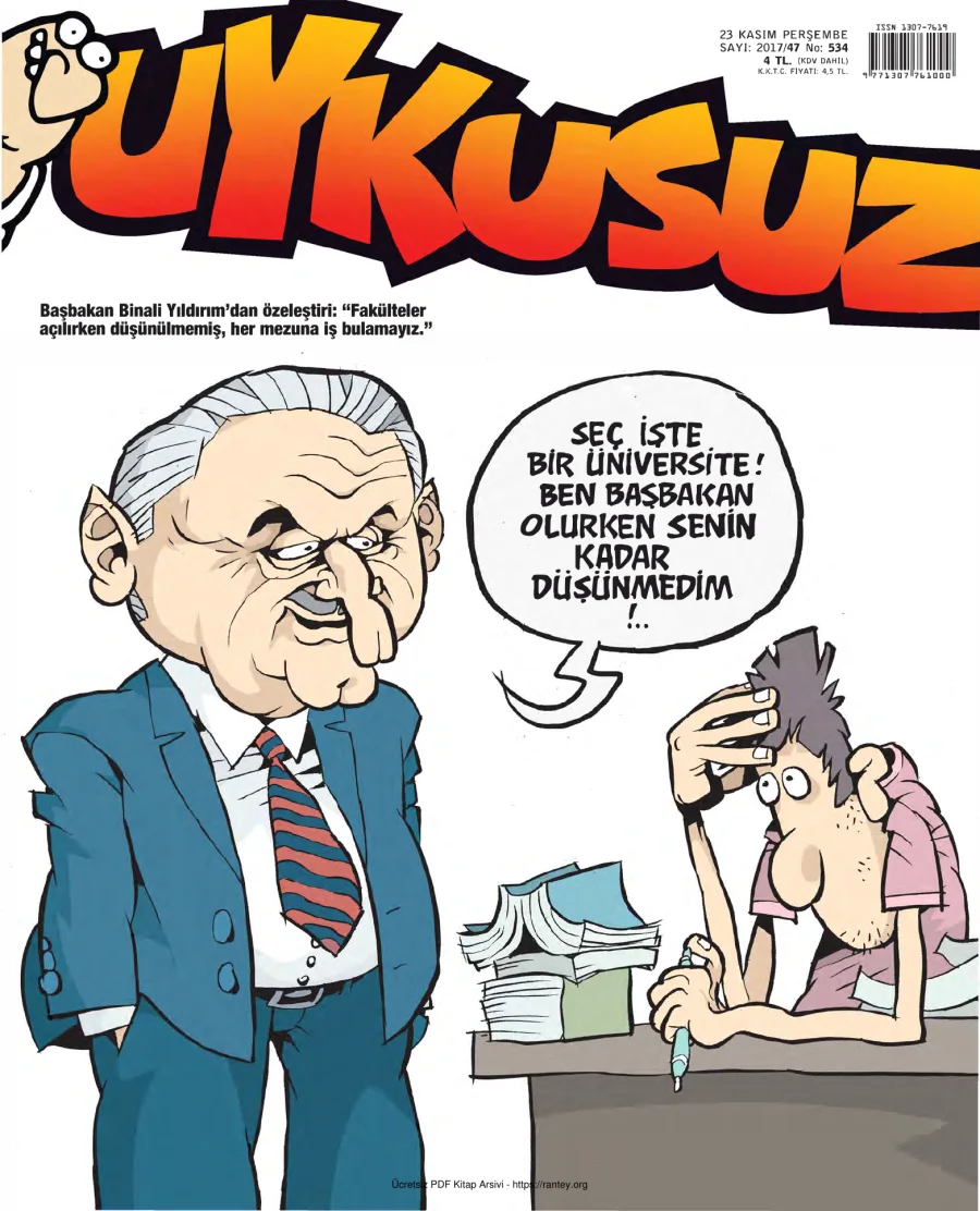 Uykusuz 2017 Sayı 534 kapak görseli