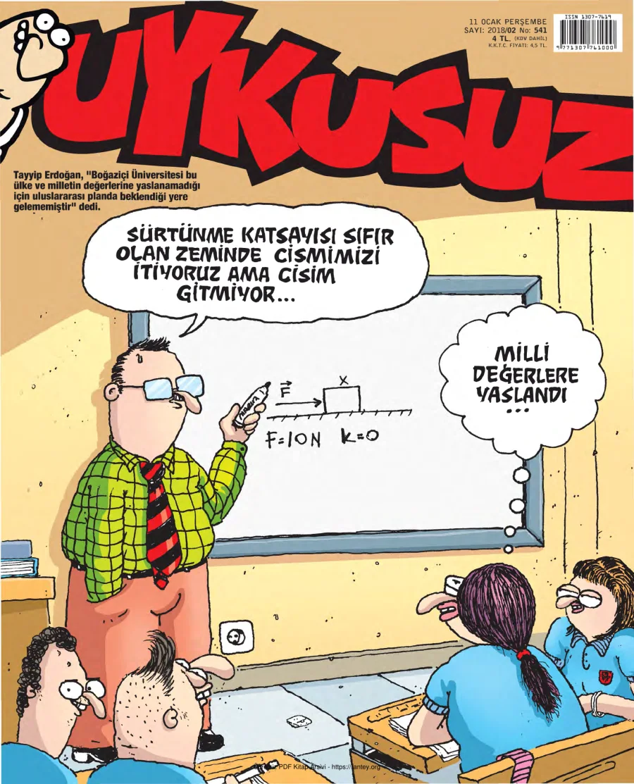 Uykusuz 2018 Sayı 541 kapak görseli