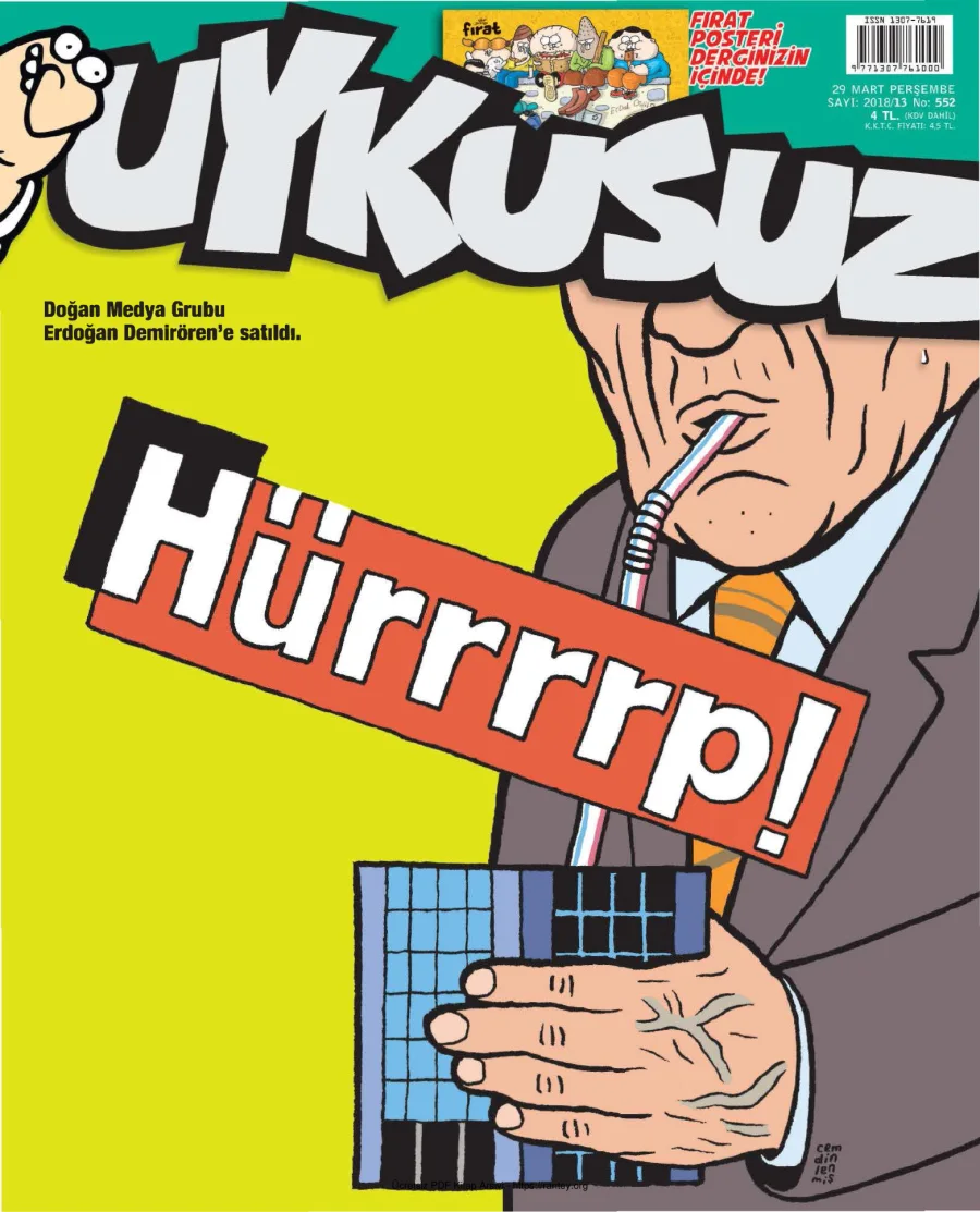 Uykusuz 2018 Sayı 552 kapak görseli