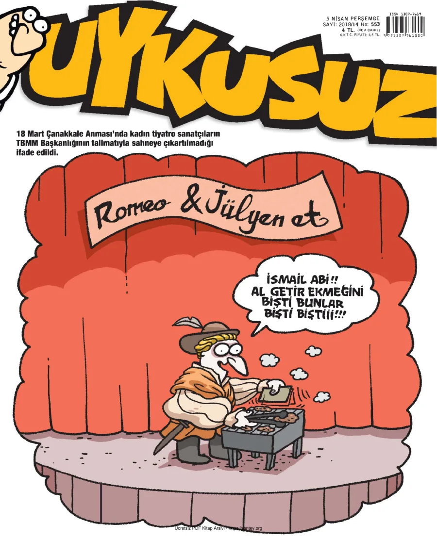 Uykusuz 2018 Sayı 553 kapak görseli