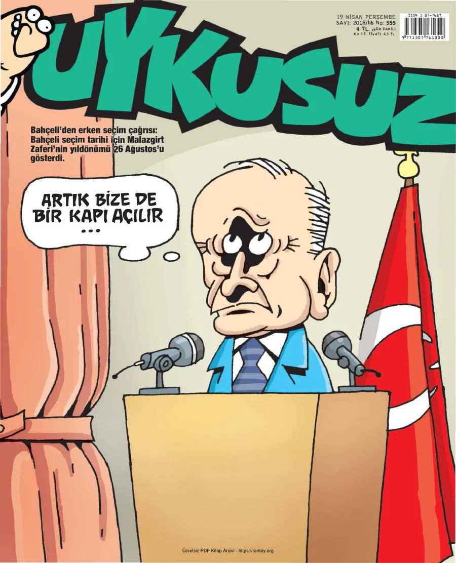 Uykusuz 2018 Sayı 555 kapak görseli