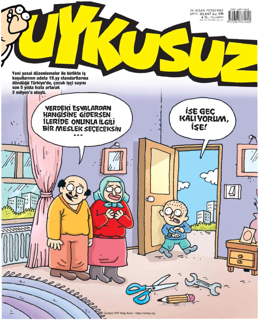Uykusuz 2018 Sayı 556 kapak görseli