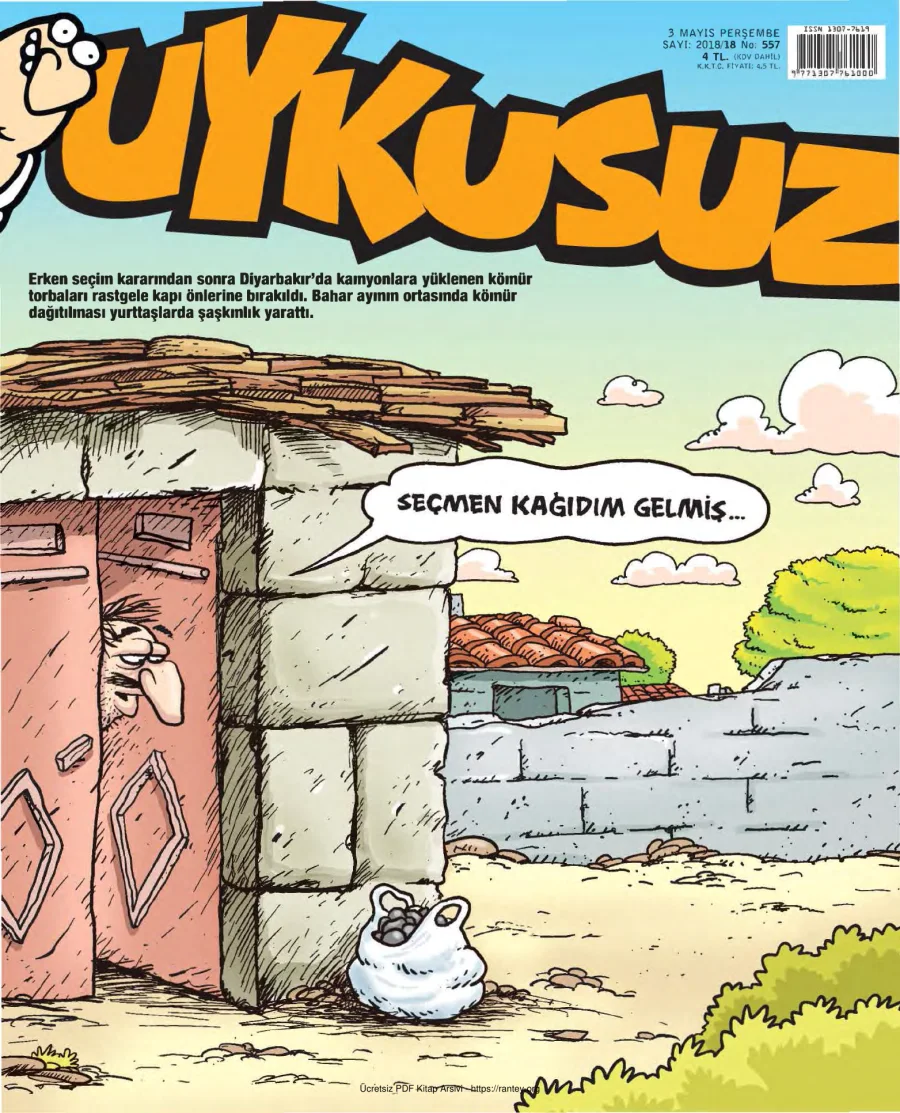 Uykusuz 2018 Sayı 557 kapak görseli