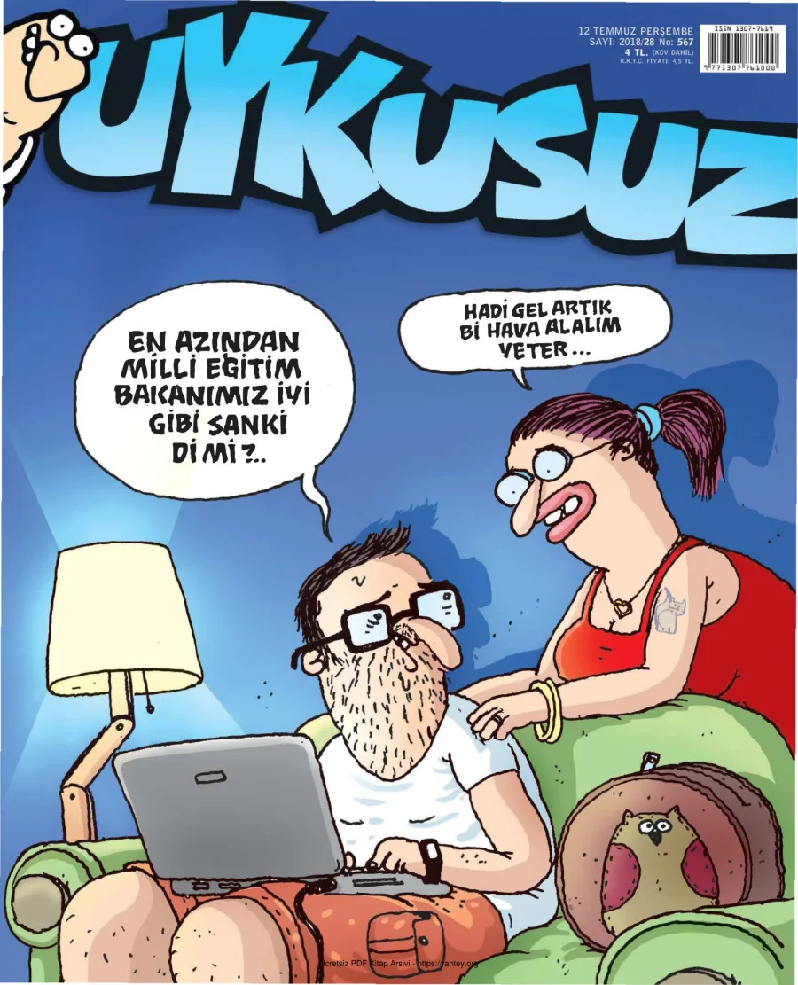 Uykusuz 2018 Sayı 567 kapak görseli