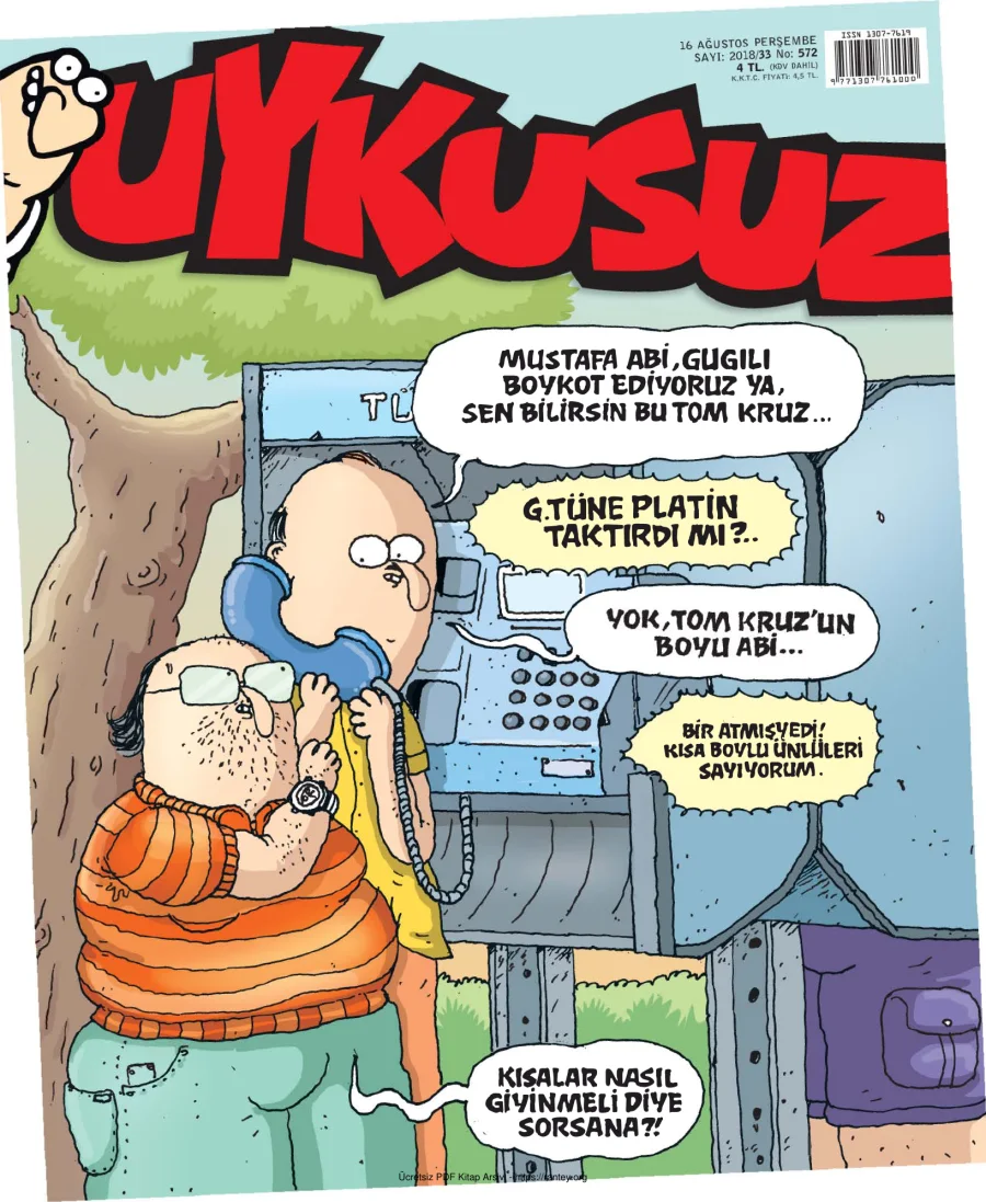 Uykusuz 2018 Sayı 572 kapak görseli