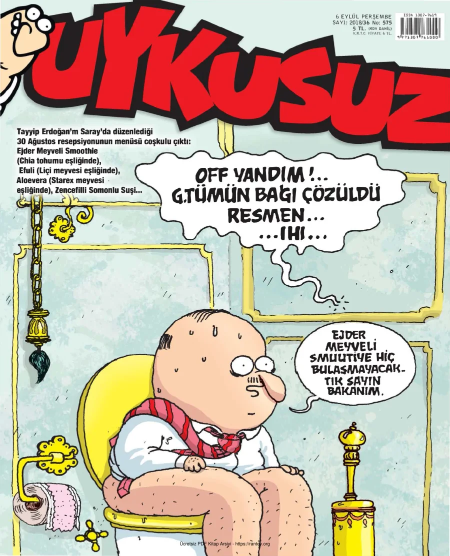 Uykusuz 2018 Sayı 575 kapak görseli