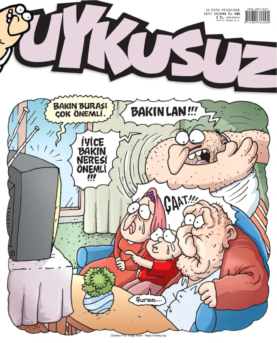 Uykusuz 2018 Sayı 580 kapak görseli