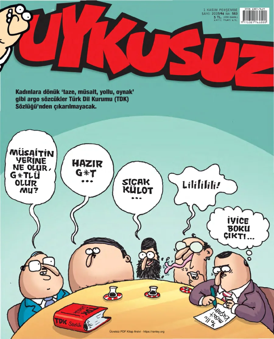 Uykusuz 2018 Sayı 583 kapak görseli
