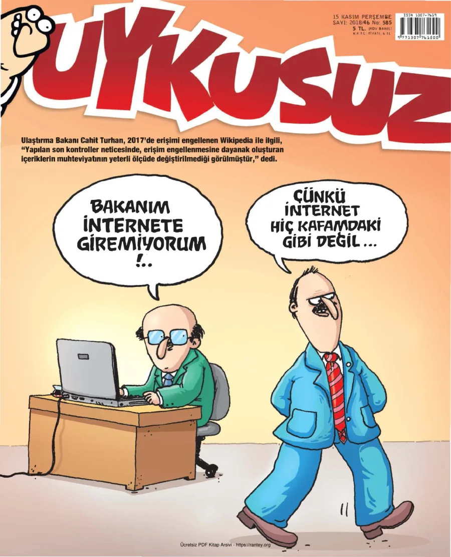 Uykusuz 2018 Sayı 585 kapak görseli