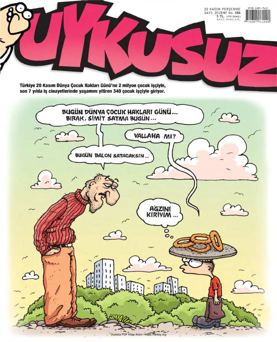 Uykusuz 2018 Sayı 586 kapak görseli