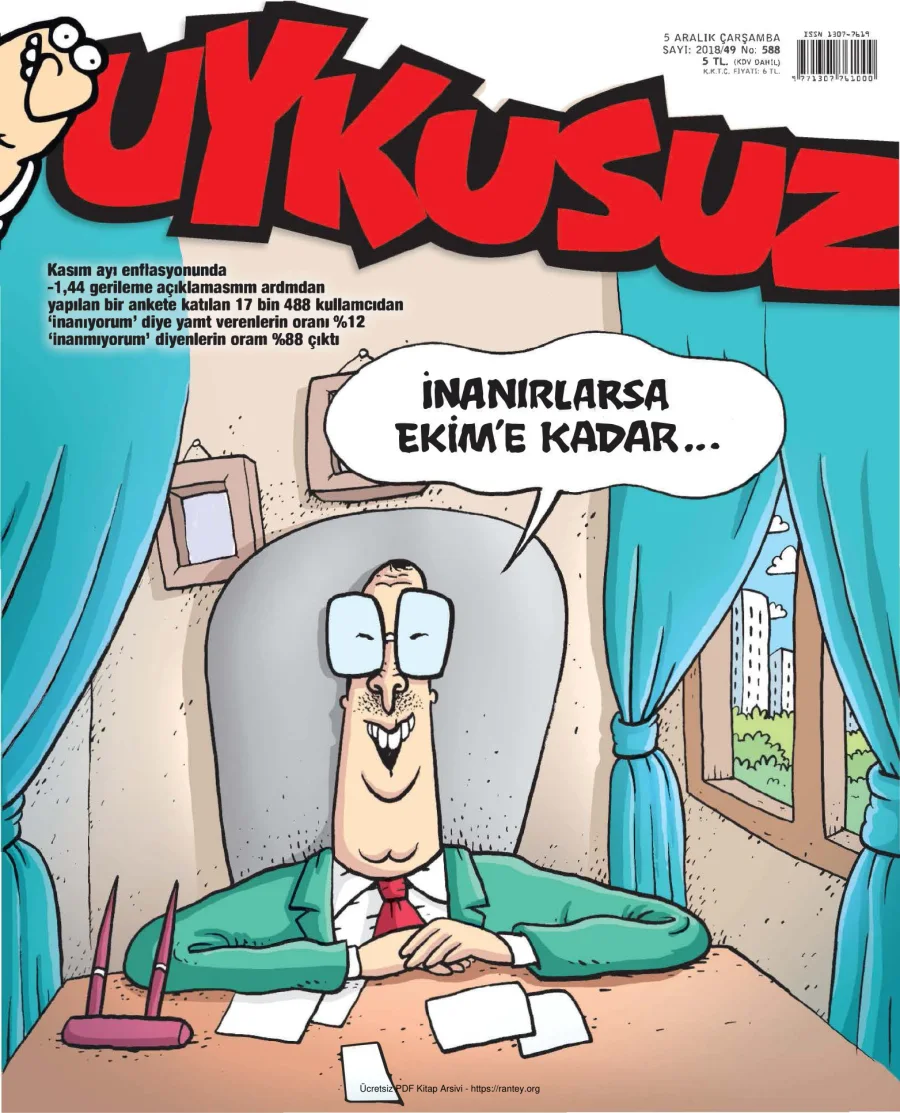 Uykusuz 2018 Sayı 588 kapak görseli