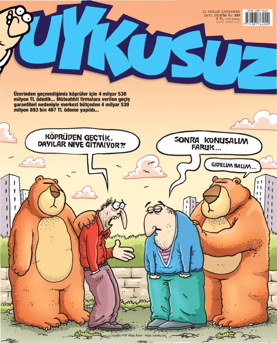 Uykusuz 2018 Sayı 589 kapak görseli