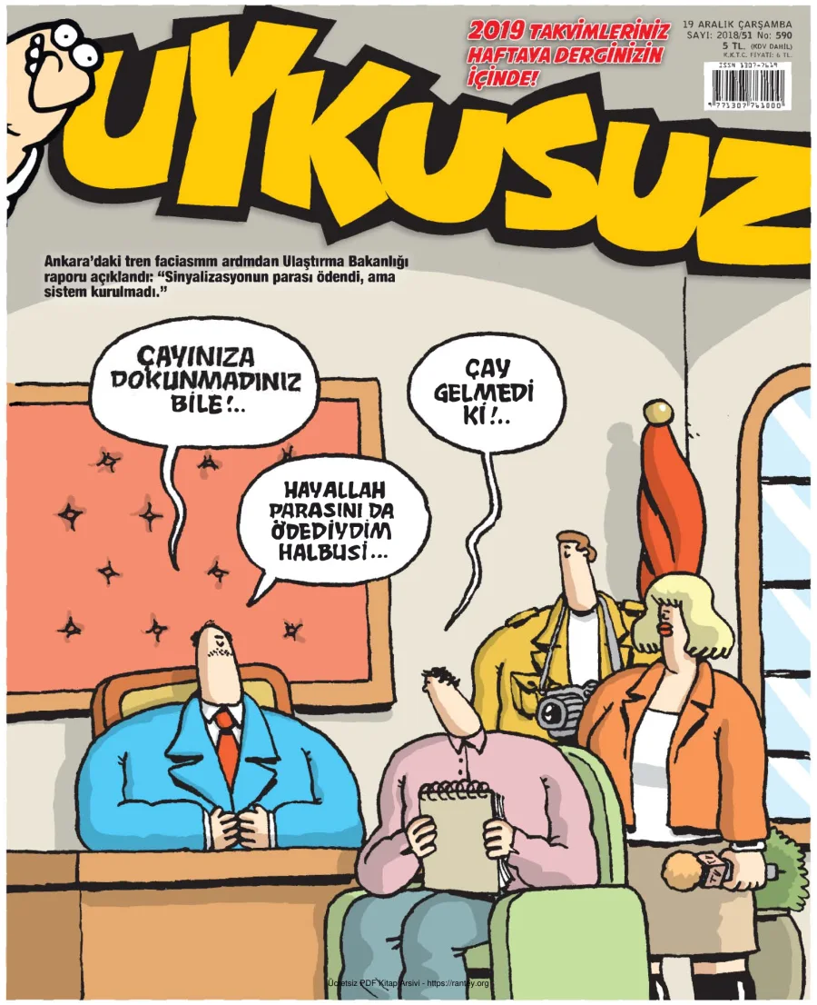 Uykusuz 2018 Sayı 590 kapak görseli