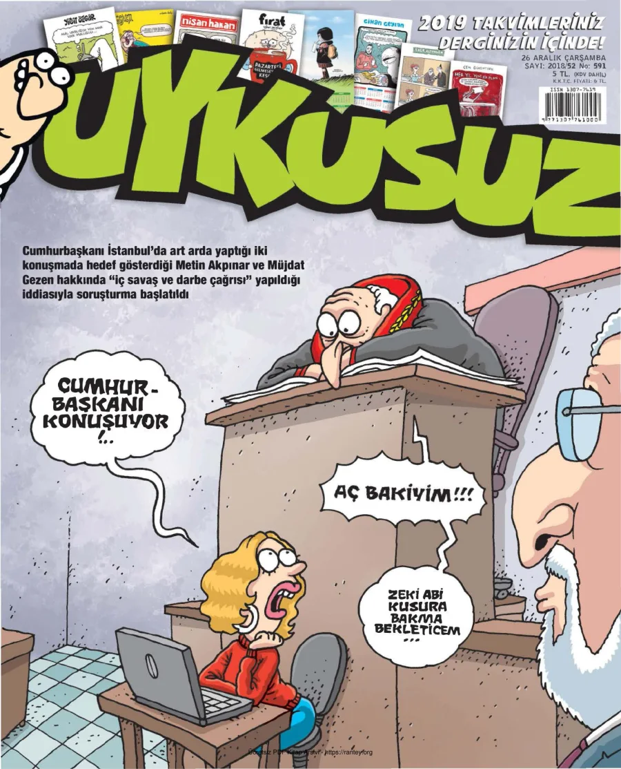 Uykusuz 2018 Sayı 591 kapak görseli