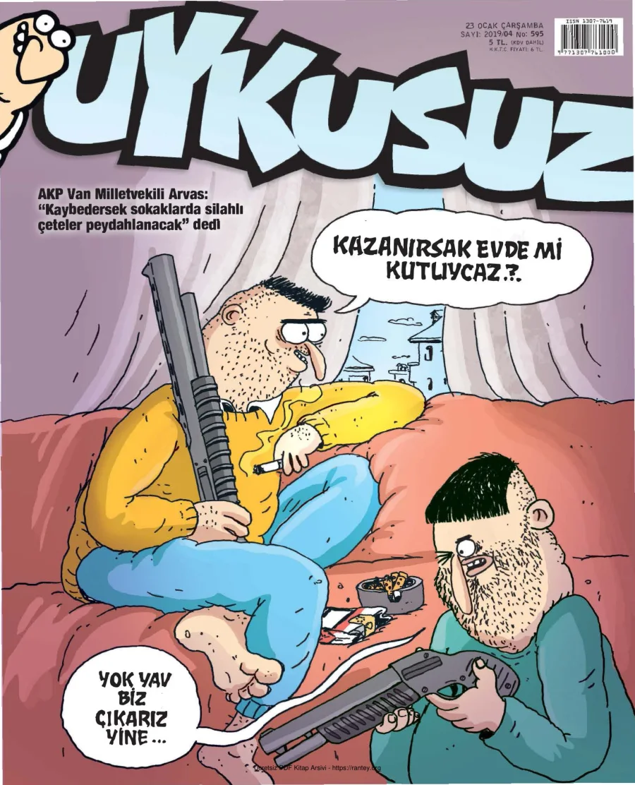Uykusuz 2019 Sayı 595 kapak görseli