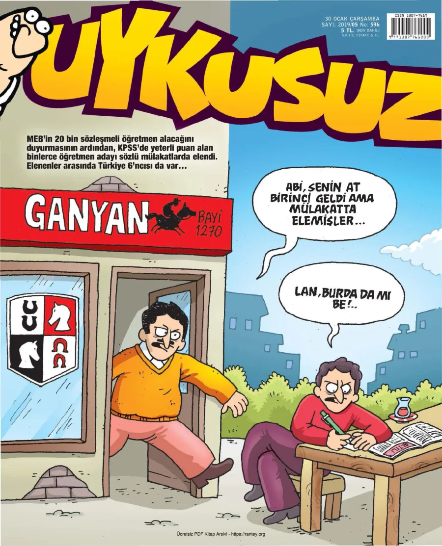 Uykusuz 2019 Sayı 596 kapak görseli