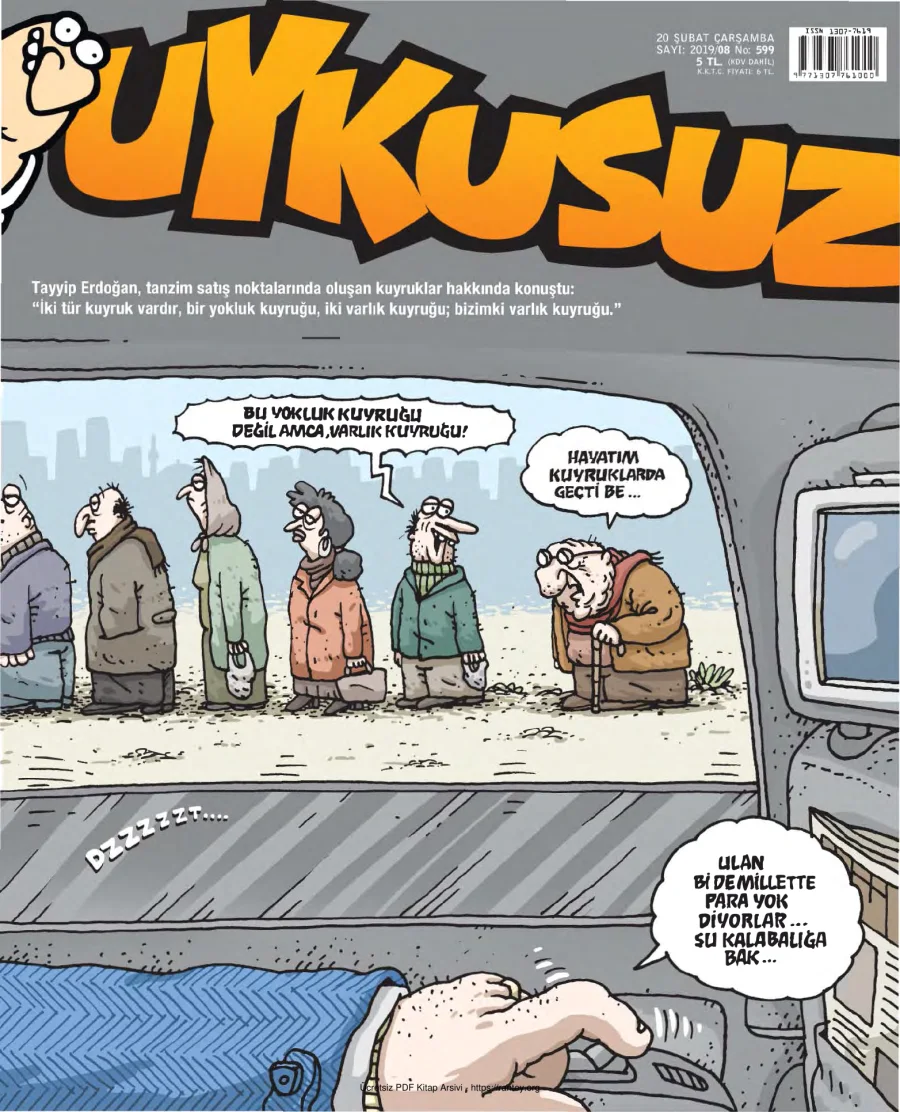 Uykusuz 2019 Sayı 599 kapak görseli