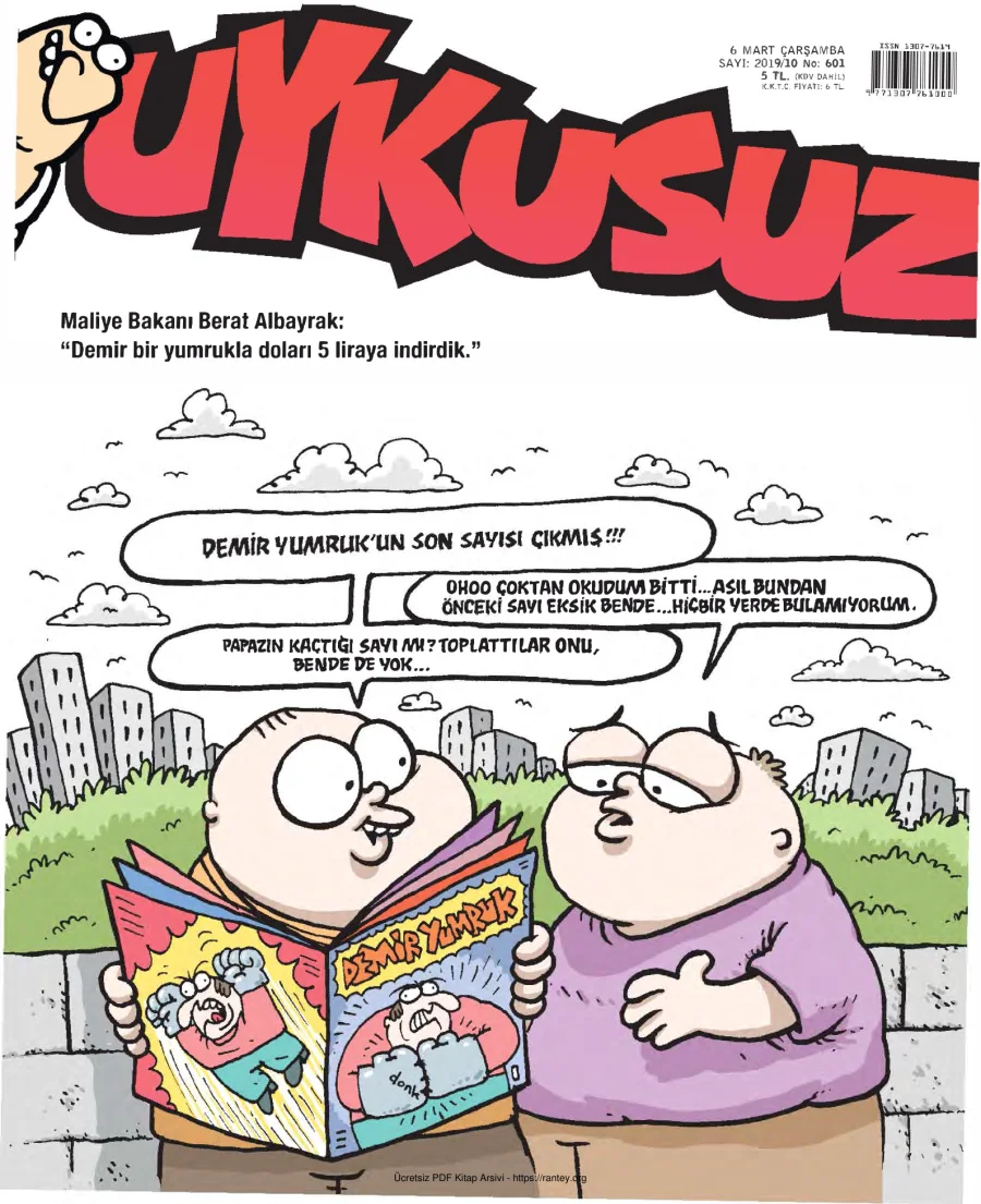 Uykusuz 2019 Sayı 601 kapak görseli