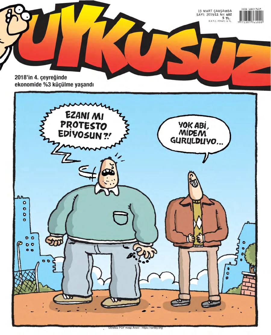 Uykusuz 2019 Sayı 602 kapak görseli