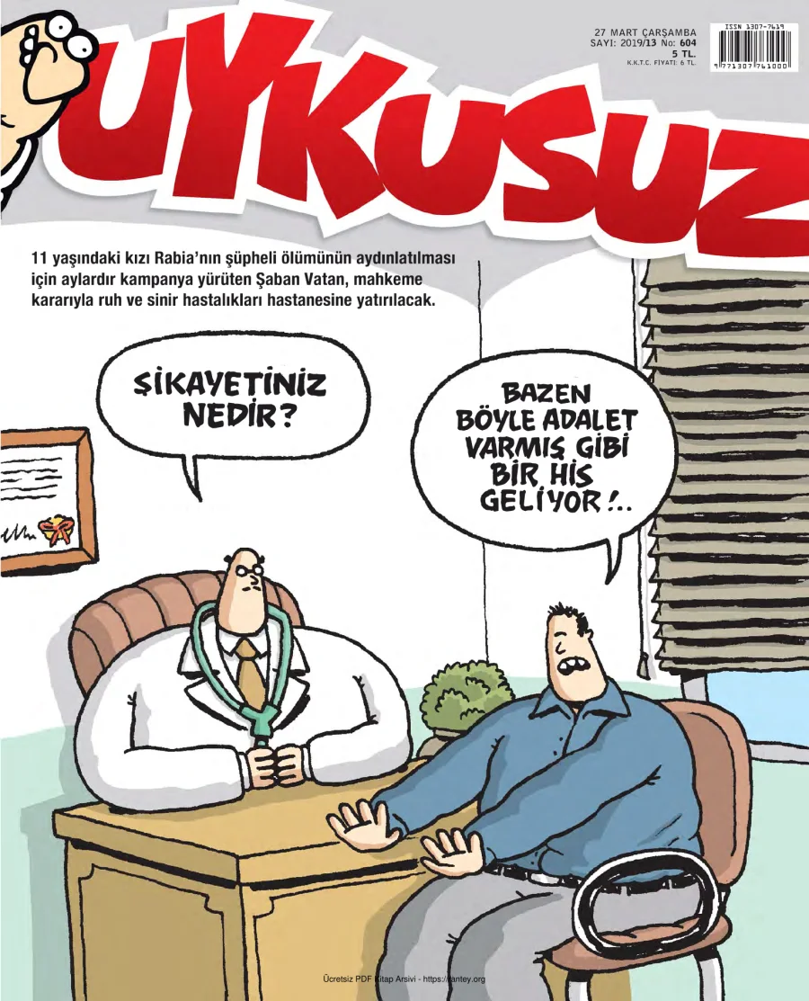 Uykusuz 2019 Sayı 604 kapak görseli