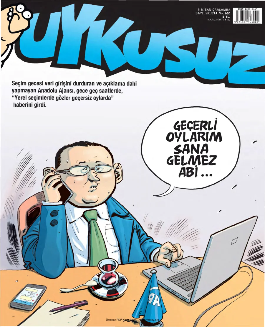 Uykusuz 2019 Sayı 605 kapak görseli