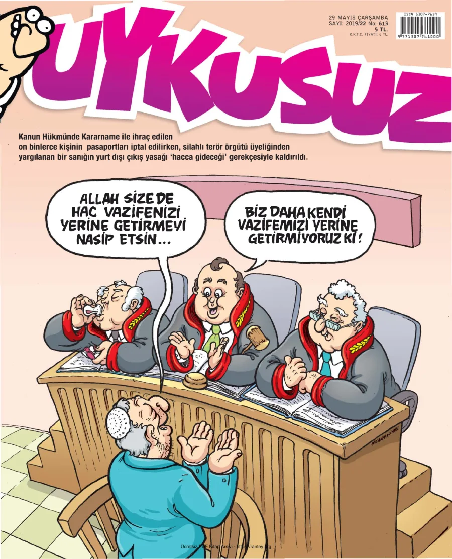 Uykusuz 2019 Sayı 613 kapak görseli