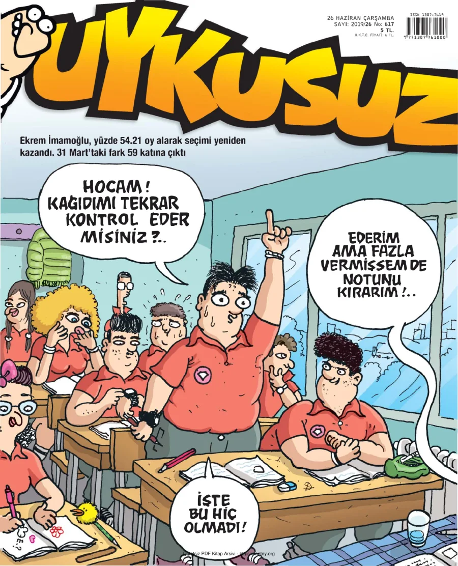 Uykusuz 2019 Sayı 617 kapak görseli