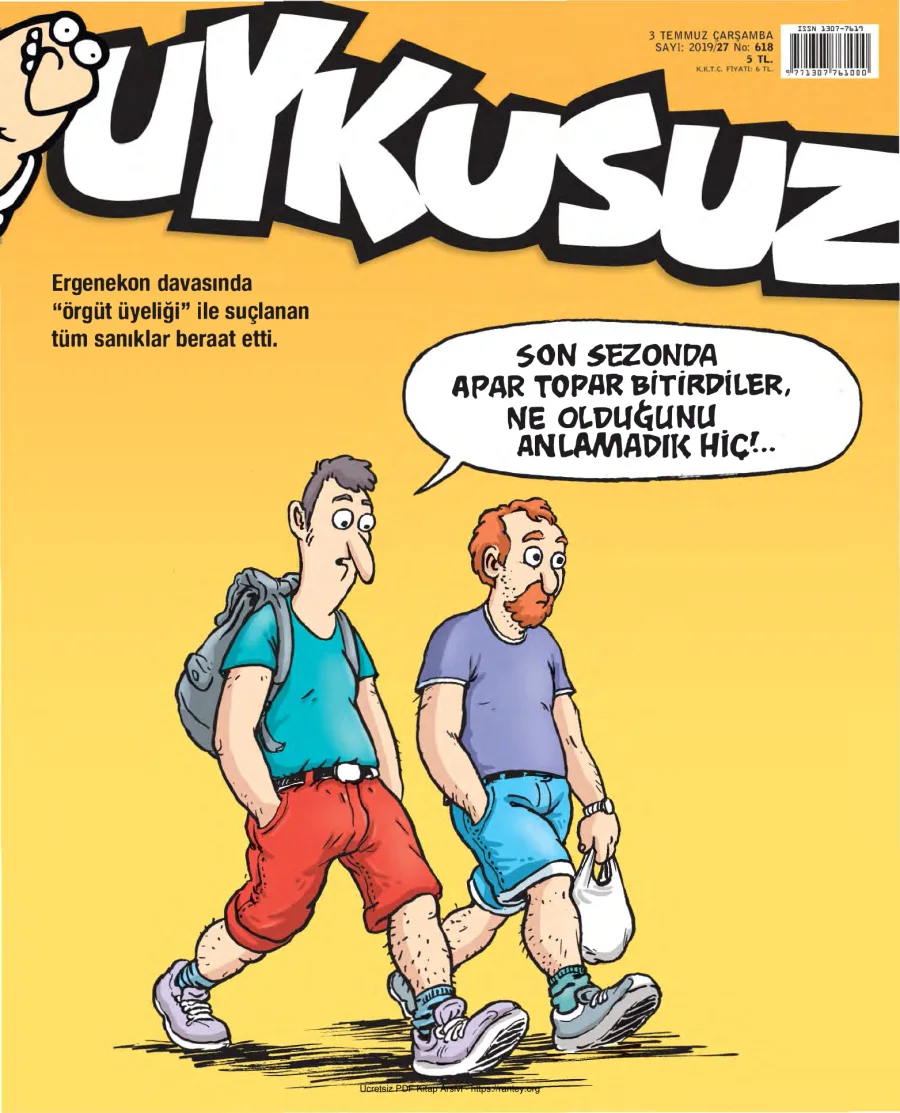 Uykusuz 2019 Sayı 618 kapak görseli
