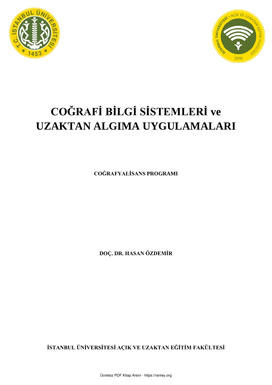 uzaktan algilama uygulamalari ders kitabi kapak görseli