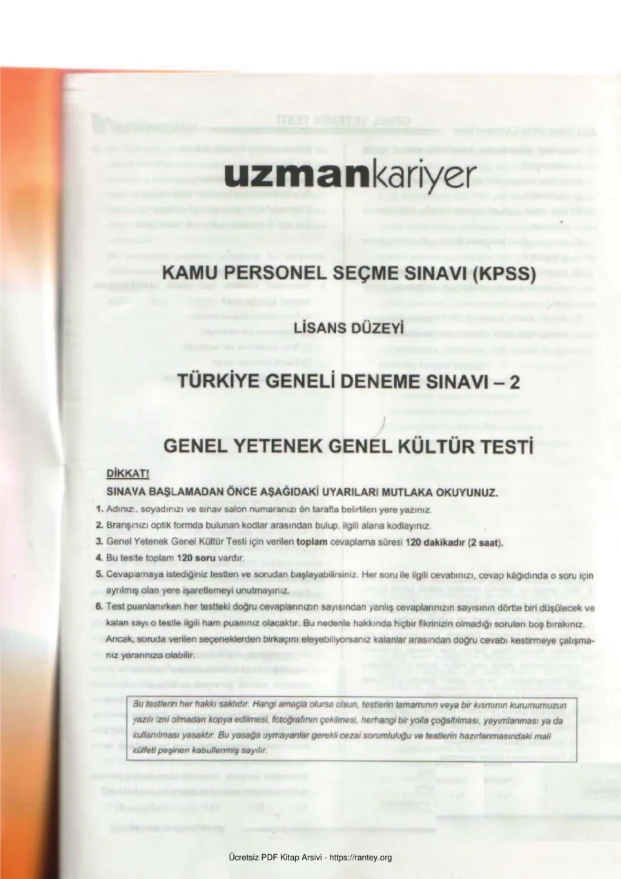uzman GK GY DENEMESİ VE CEVAPLARI kapak görseli