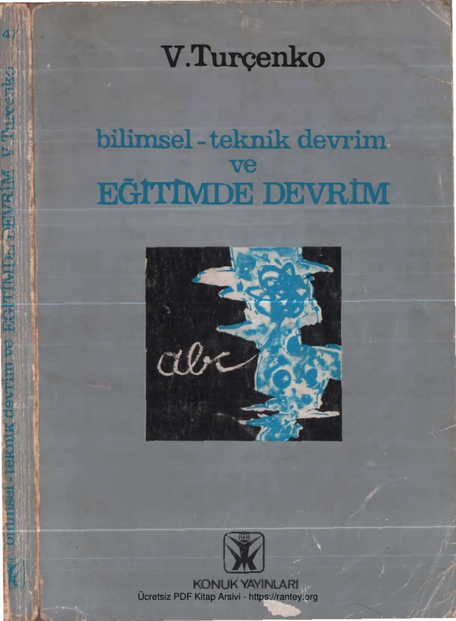 V Turçenko Bilimsel Teknik Devrim ve Eğitimde Devrim kapak görseli
