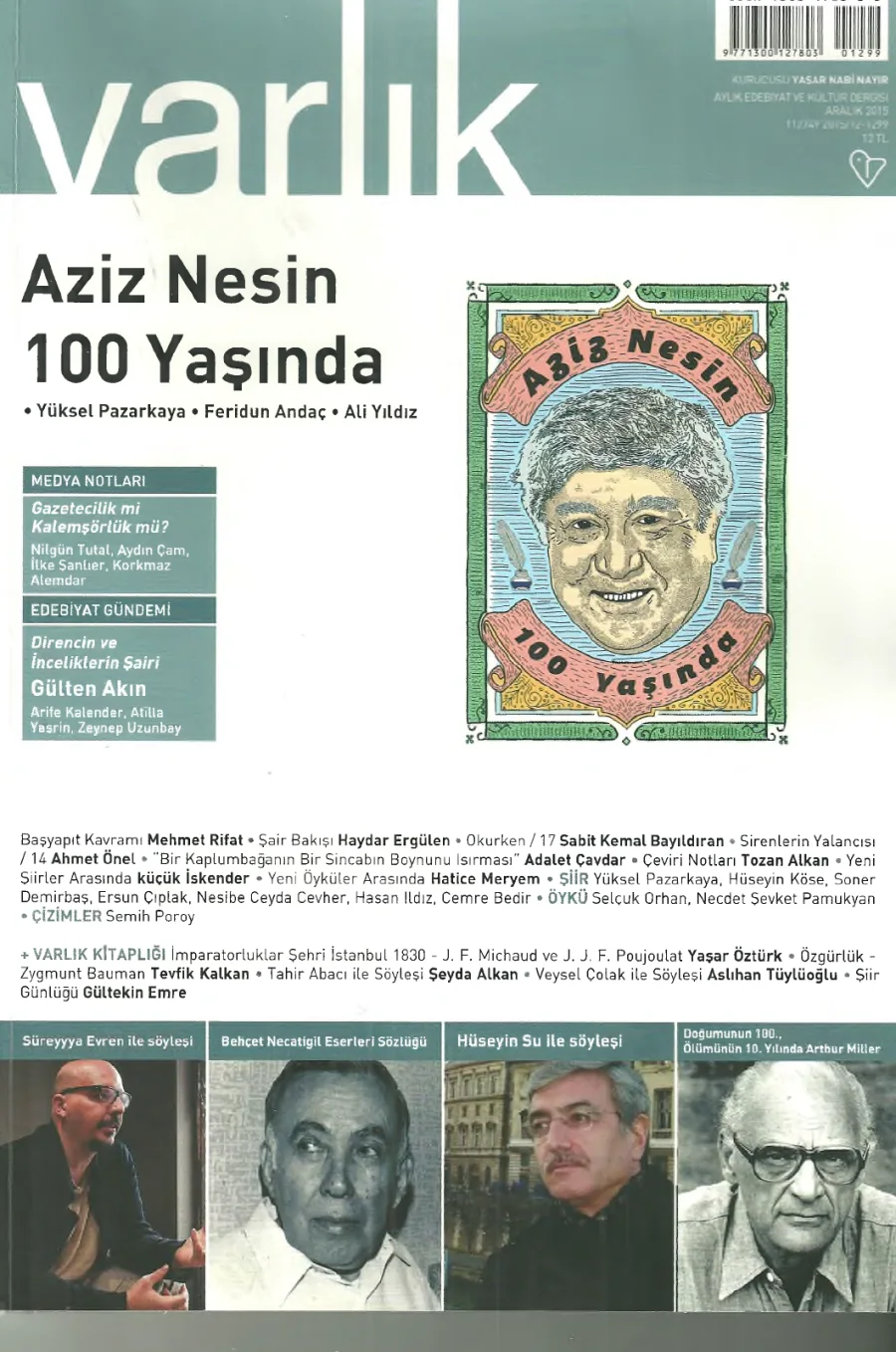 Varlık Dergisi Sayı 1298 Aralık kapak görseli